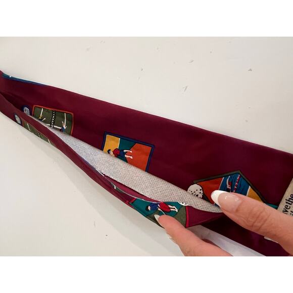 Save the Children Men's 100% Silk Neck Tie Ariana - Age 11 JL - Picture 6 of 9